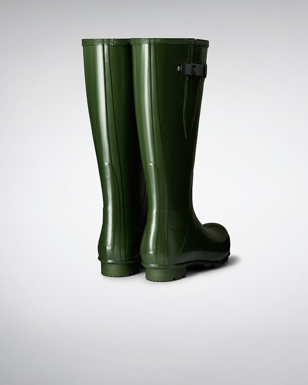 Galochas Altas Hunter Homem Verdes - Norris Field Side Adjustable - 12ITYLHSU